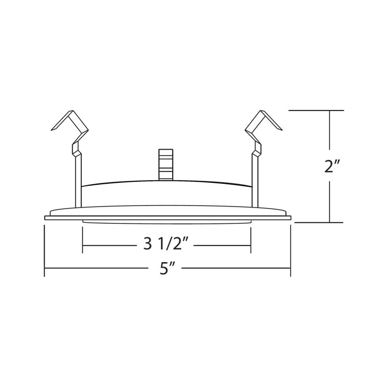 5'' White Satin Glass Recessed Shower Trim Kit