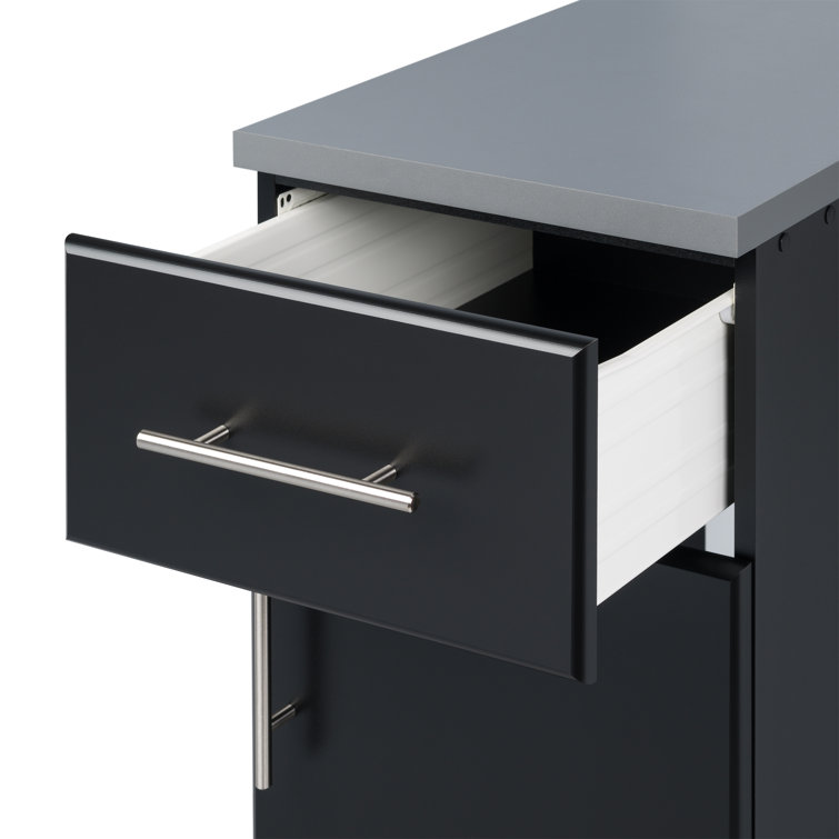 Elite Black 112" 9-Piece Storage Cabinet System