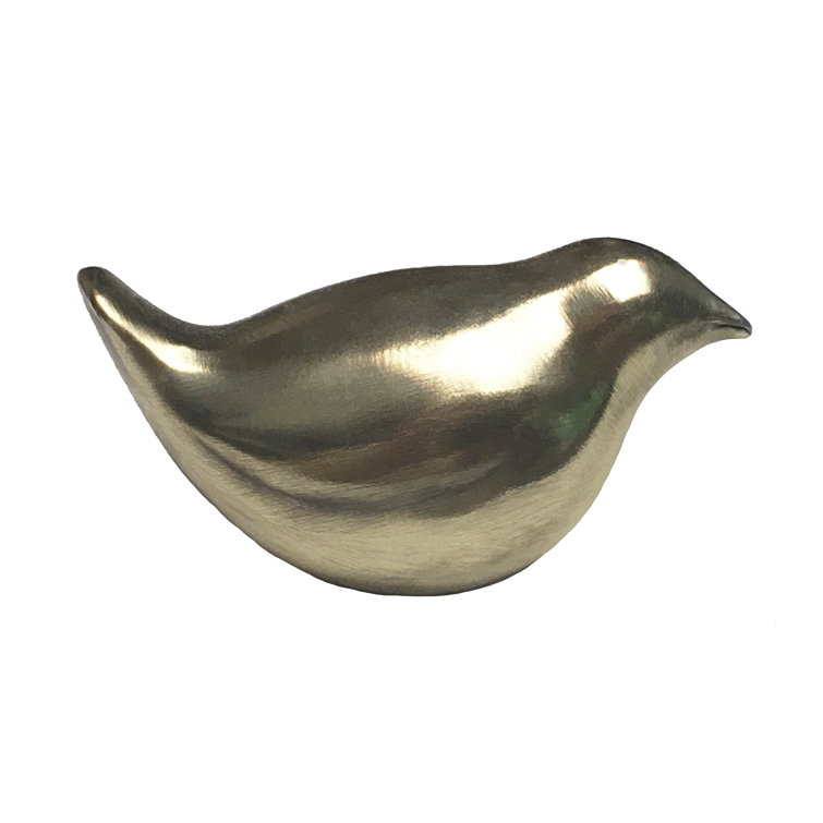 Brass Bird Motif Cabinet Knob 2 5/8" Length
