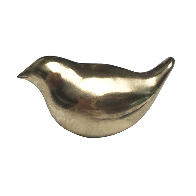 Brass Bird Motif Cabinet Knob 2 5/8" Length