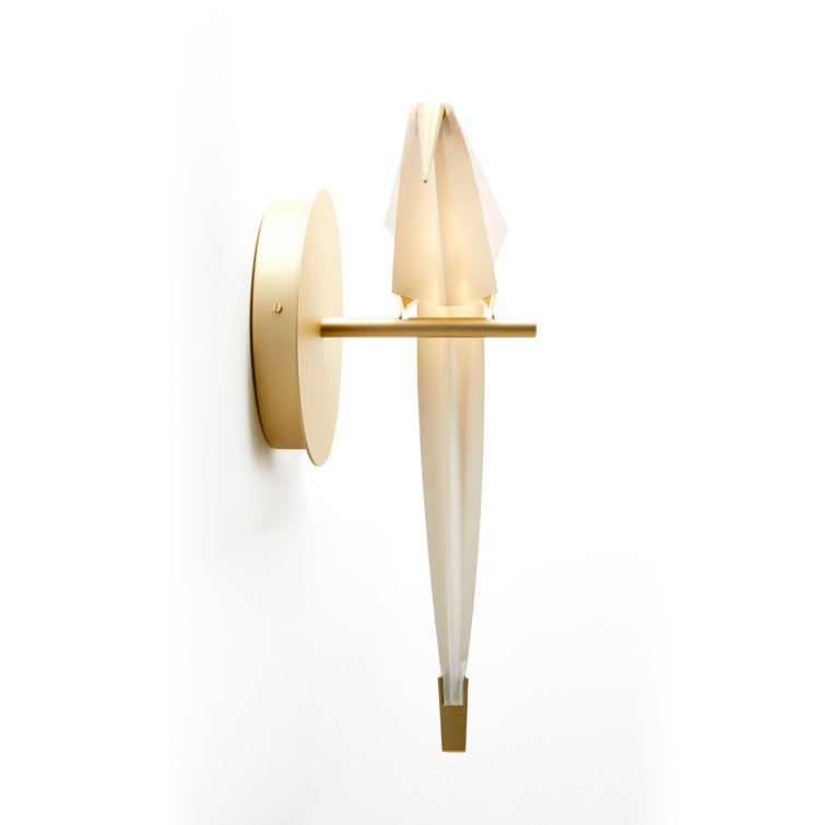 Perch Light LED Dimmable Brass Gold Sconce