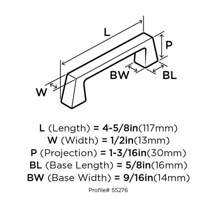 Oil Rubbed Bronze 3-3/4 inch Bar Pull with Mounting Hardware