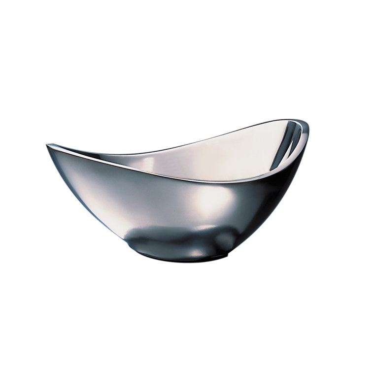 Elegant 9" Metallic Alloy Serving Bowl for Desserts and Appetizers