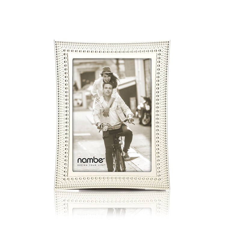 Silver Beaded 5" x 7" Tabletop Picture Frame