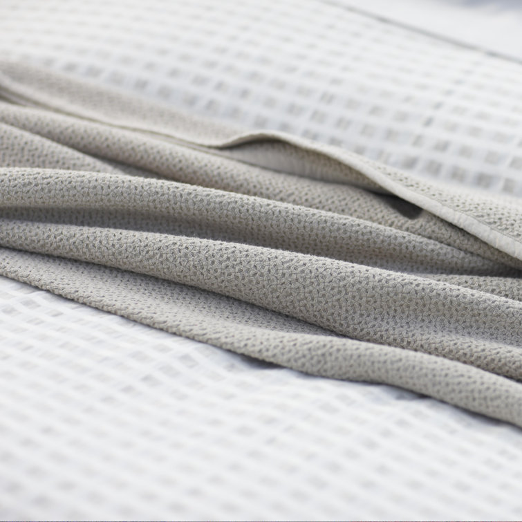 King Size Ginger Organic Cotton Woven Blanket