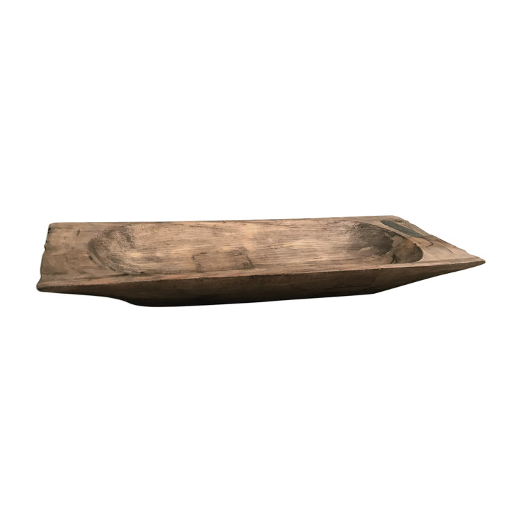 Weathered Brown Reclaimed Wood Decorative Tray