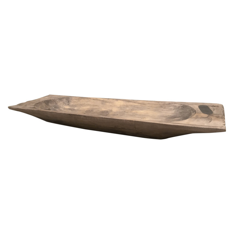 Weathered Brown Reclaimed Wood Decorative Tray