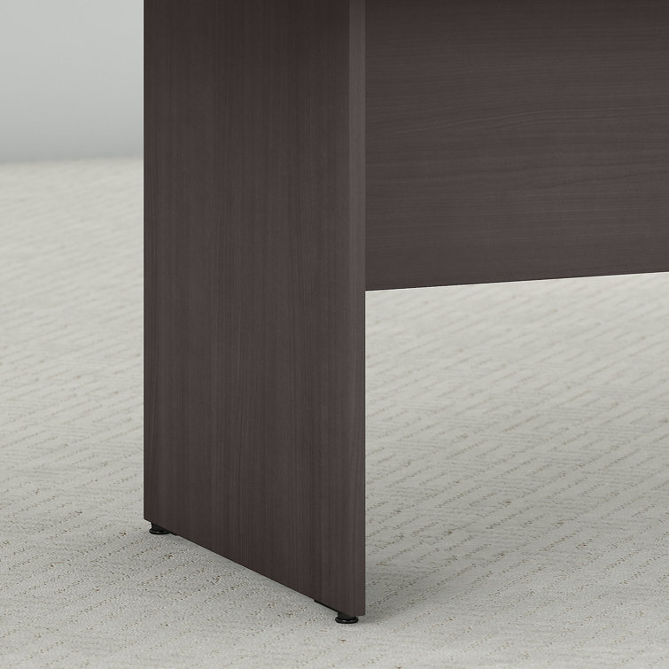 Storm Gray 96" Engineered Wood Boat Shaped Conference Table