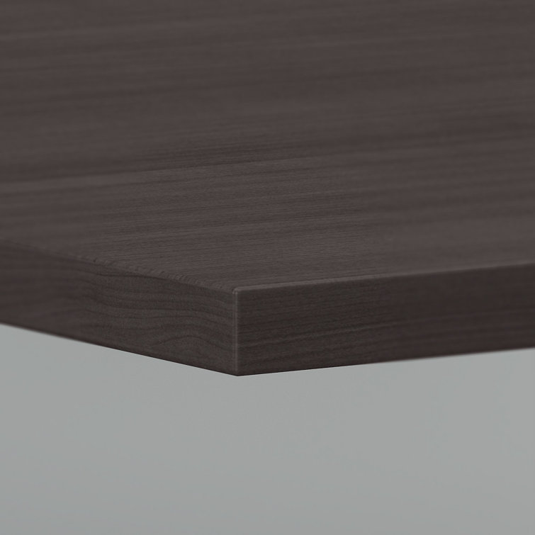 Storm Gray 96" Engineered Wood Boat Shaped Conference Table
