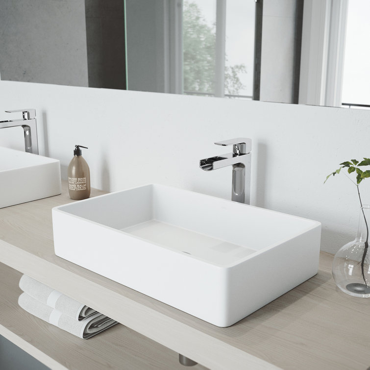 Amada Chrome Single Handle Vessel Sink Faucet