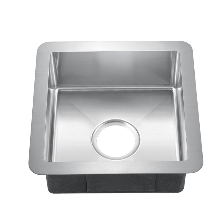 Rena 14.5'' Square Stainless Steel Undermount Kitchen Sink
