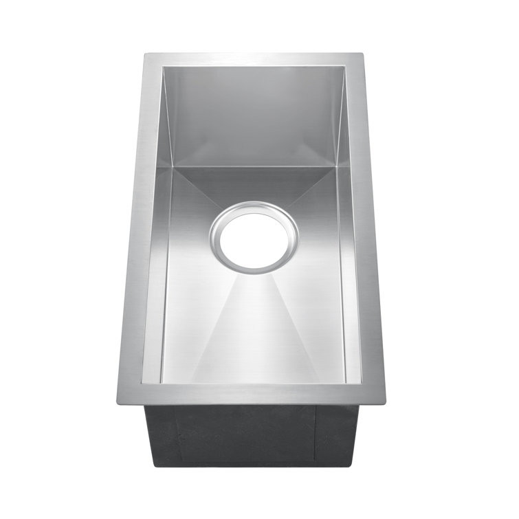 Ophelia 15'' Stainless Steel Undermount Single Bowl Kitchen Sink