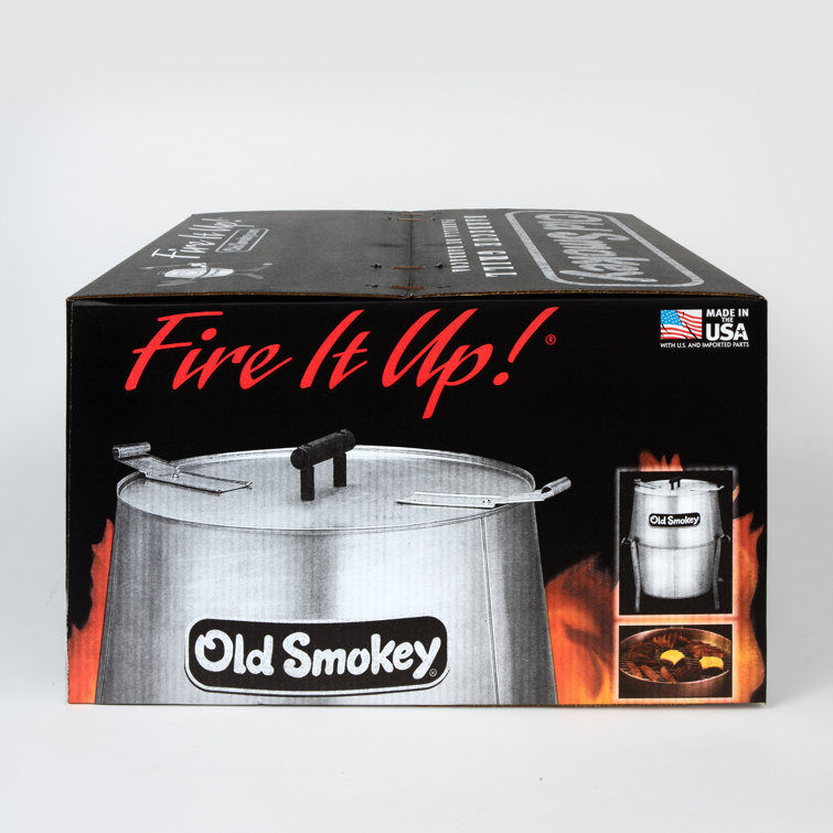 Old Smokey 18" Silver Charcoal Grill with Smoker