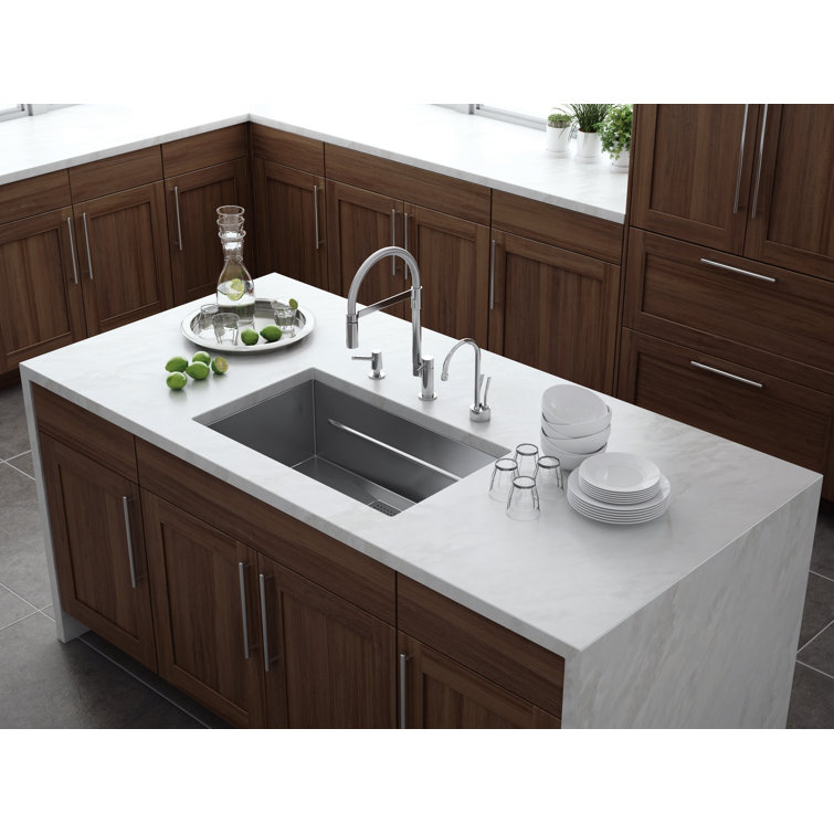Peak 28.75" Stainless Steel Single Bowl Undermount Sink