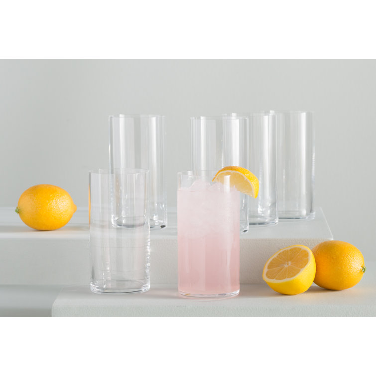 Luigi Bormioli Clear Crystal Highball Glass Set of 6