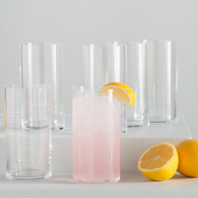 Luigi Bormioli Clear Crystal Highball Glass Set of 6