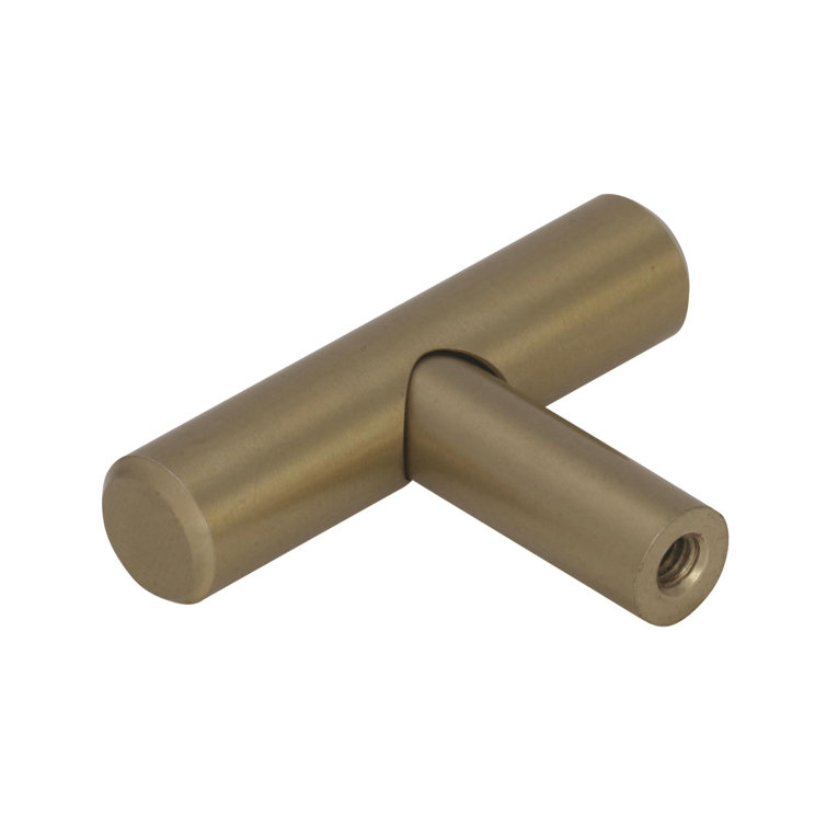 Golden Champagne Modern Metal Bar Pull with Mounting Hardware