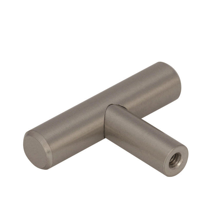Sterling Nickel Modern Industrial Bar Pull Knob