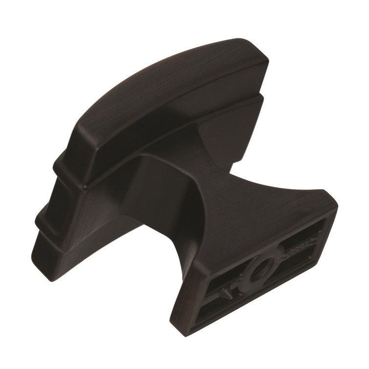 Oil Rubbed Bronze Rectangular Cabinet Knob with Mounting Hardware