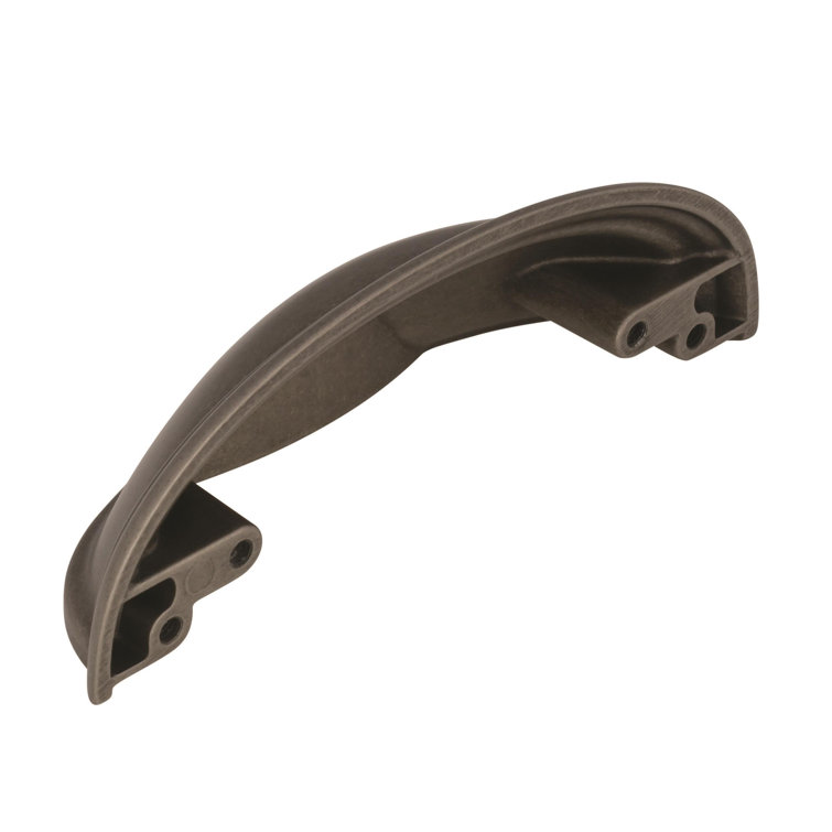 Weathered Nickel Traditional Cup Pull with Mounting Hardware