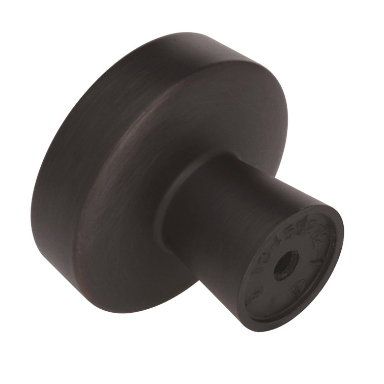 Oil Rubbed Bronze Round Cabinet Knob with Mounting Hardware