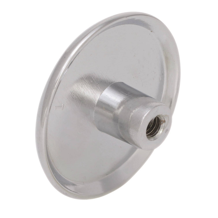 Allison Round Polished Chrome Cabinet Knob with Mounting Hardware