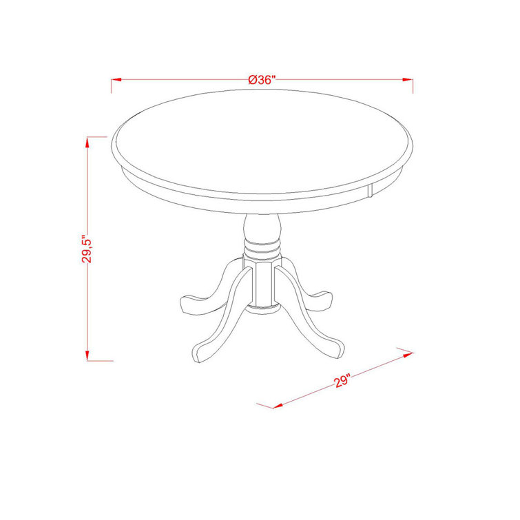 Linen White Round Pedestal Table with Baby Blue Fabric Chairs
