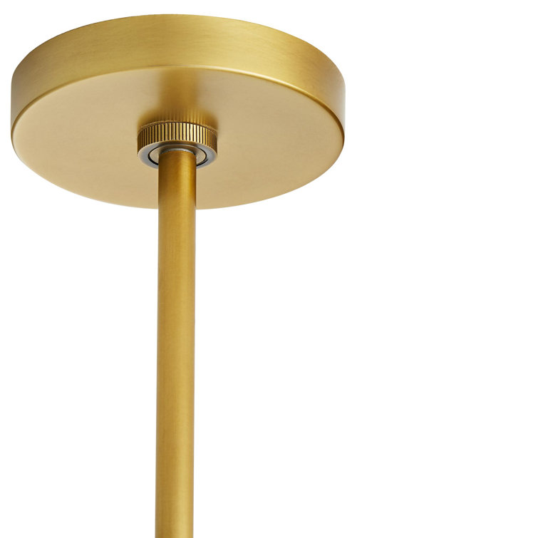 Antique Brass 22" Indoor/Outdoor Glass Pendant Light