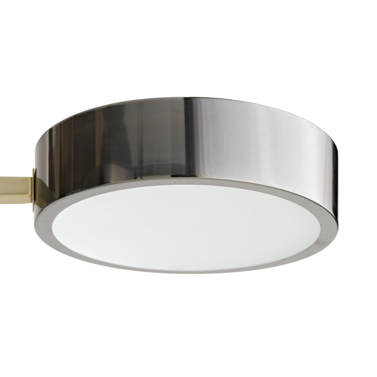 Linus 8-Light Starburst Chandelier in Pale Brass with Frosted Glass