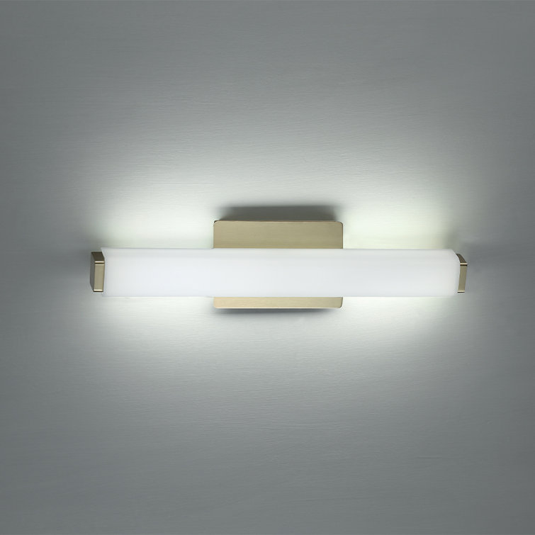 Vogue Brushed Brass 20" LED Bath Vanity Light with Opal Glass
