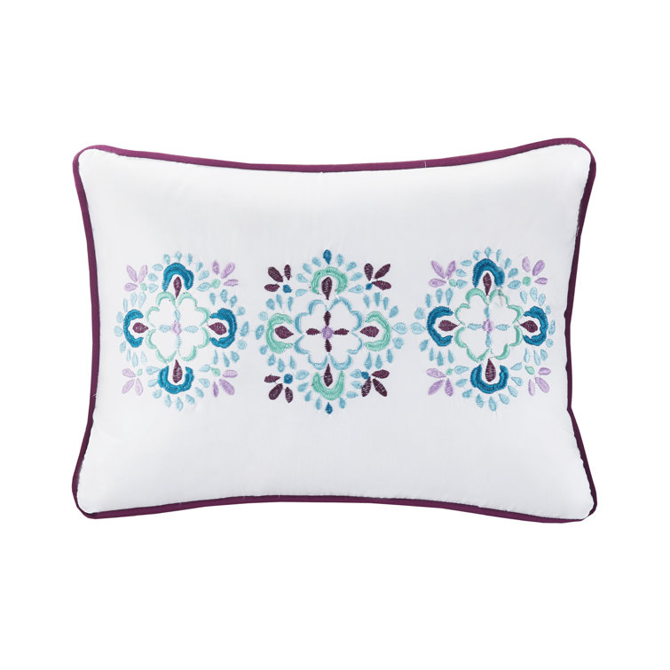Boho Chic Embroidered Polyfill Daybed Coverlet Set