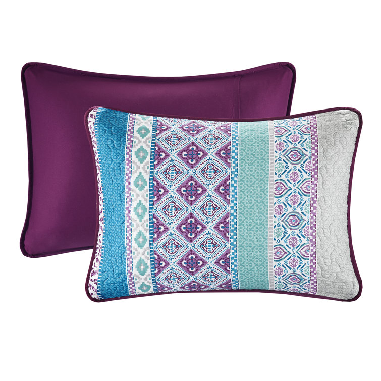 Boho Chic Embroidered Polyfill Daybed Coverlet Set