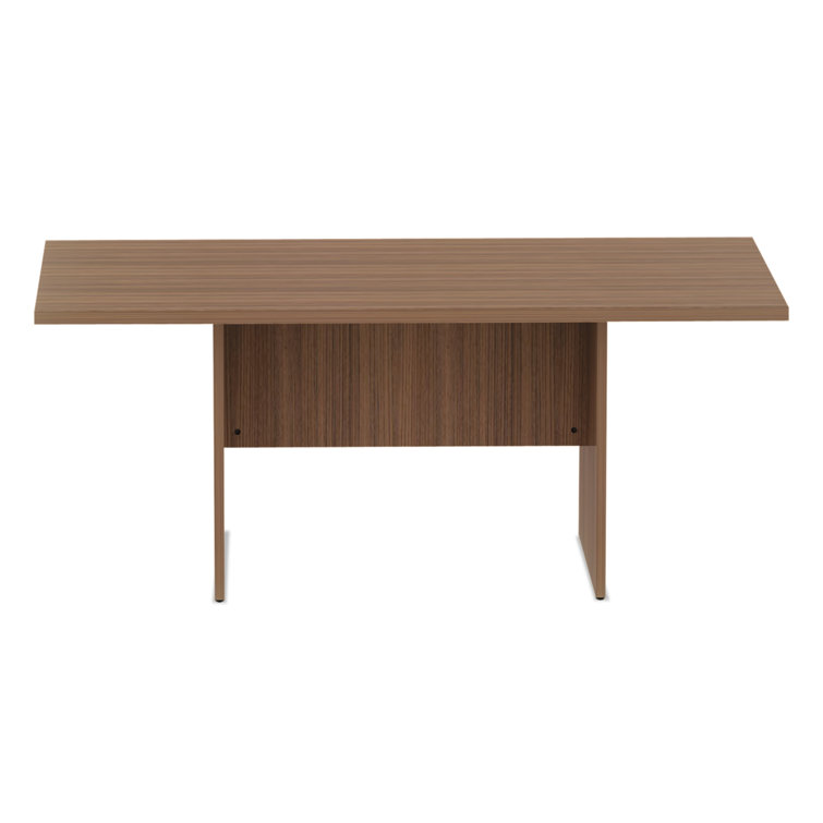 Walnut Rectangular Conference Table with Laminate Top