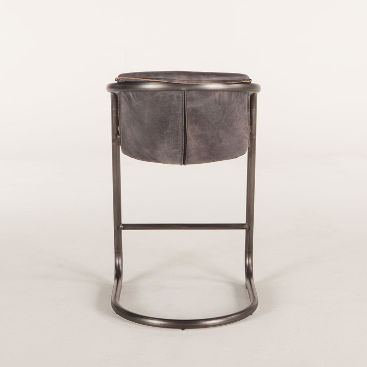 Antique Ebony Chiavari 22" Upholstered Side Chair with Metal Frame