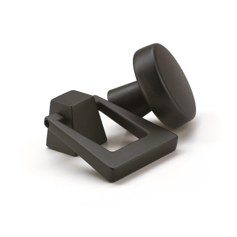 Black Bronze Drop Bail Cabinet Drawer Pull with Mounting Hardware