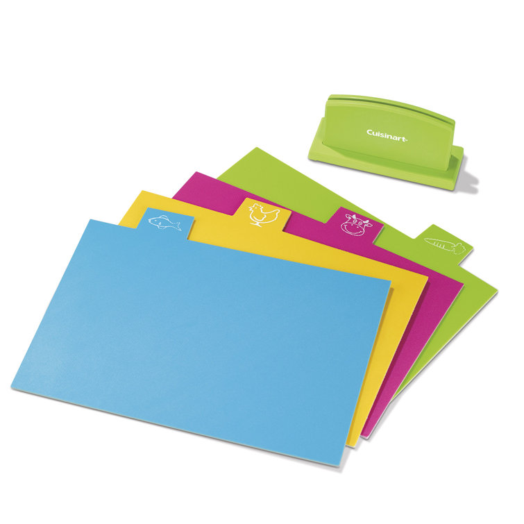 Multicolor Plastic 4-Piece Cutting Mat Set