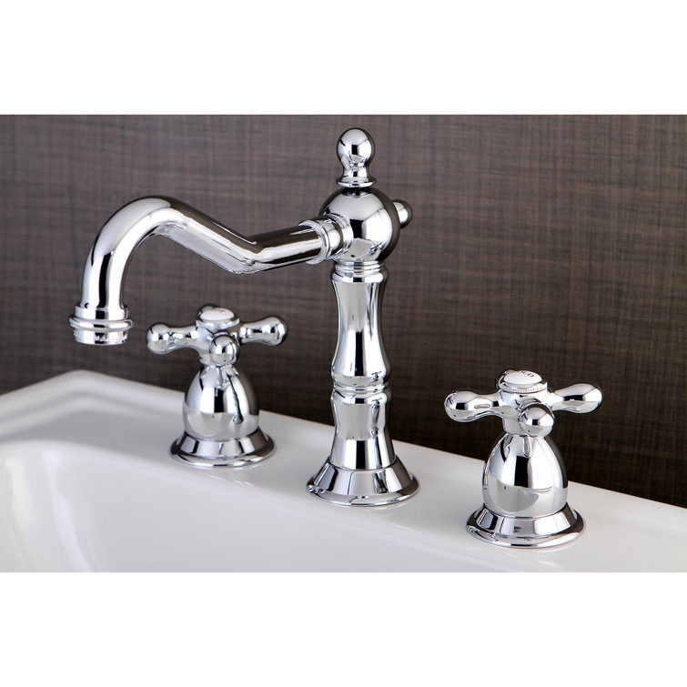 Heritage 8" Polished Chrome Widespread Bathroom Faucet