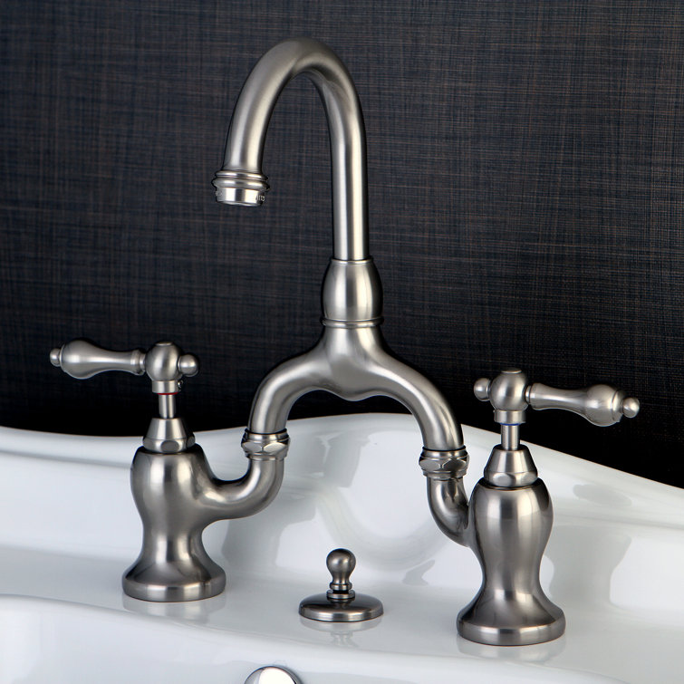 Traditional Elegance English Country Brushed Nickel Bathroom Faucet