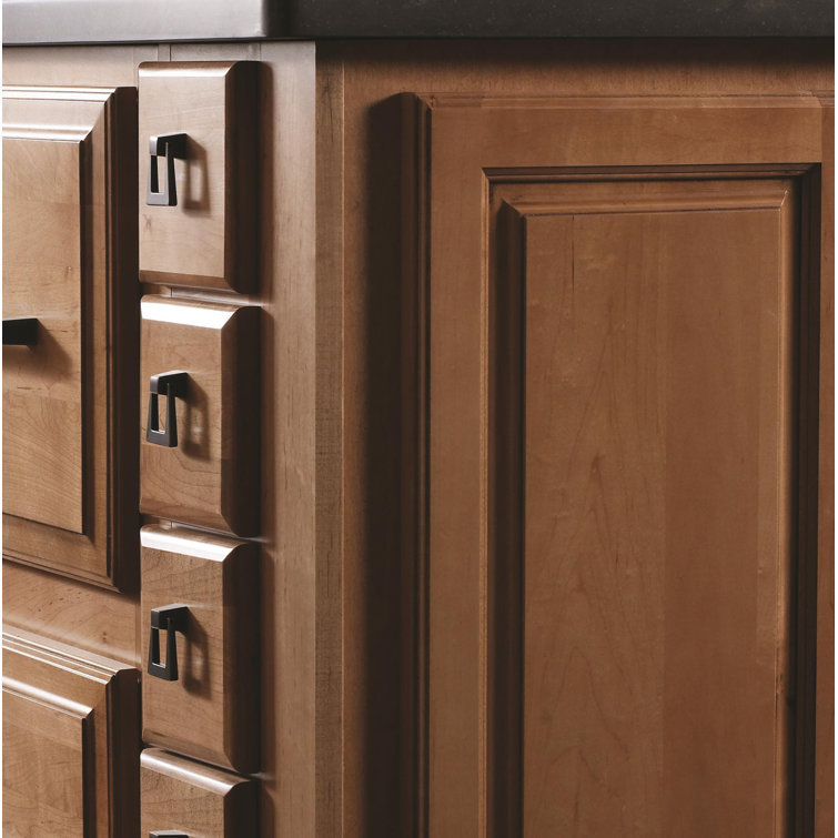 Black Bronze Drop Bail Cabinet Drawer Pull with Mounting Hardware