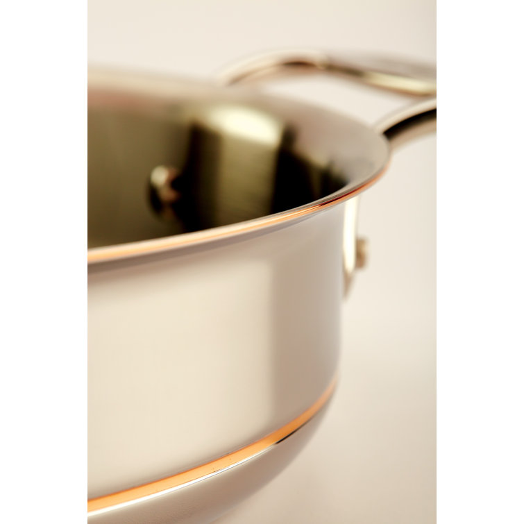 Copper Core 5-Ply Stainless Steel 7-Piece Cookware Set