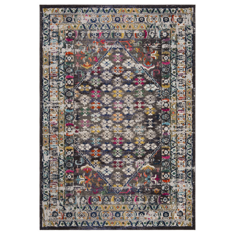Monaco Multicolor Synthetic Boho-Chic Area Rug