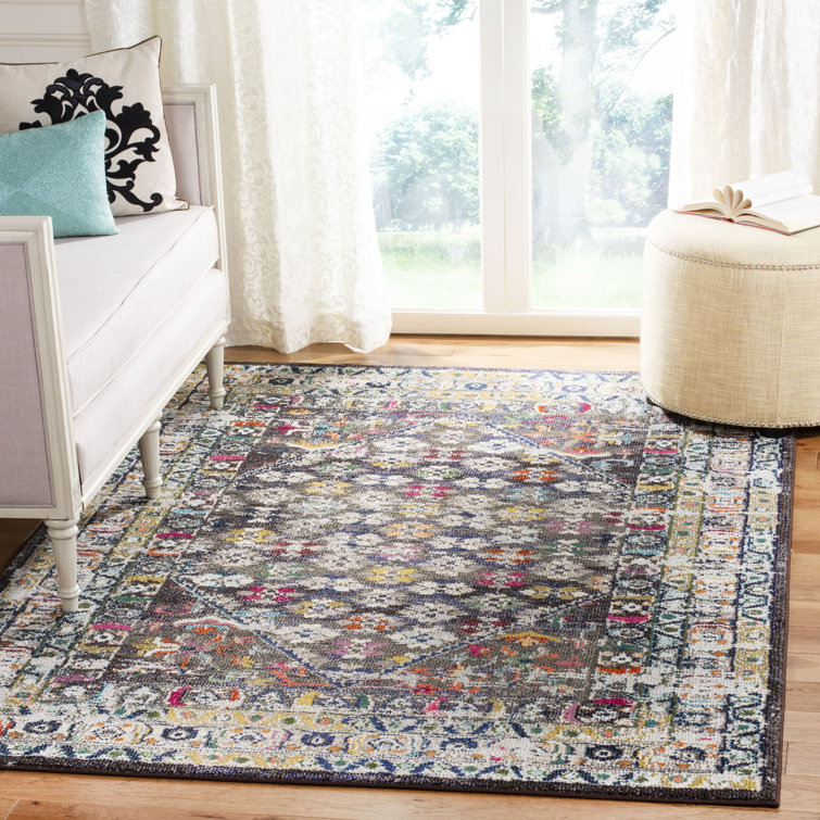 Monaco Multicolor Synthetic Boho-Chic Area Rug
