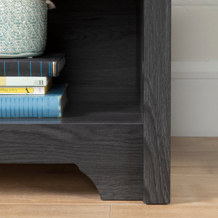 Gray Oak 60" TV Stand with Adjustable Shelves and Drawers