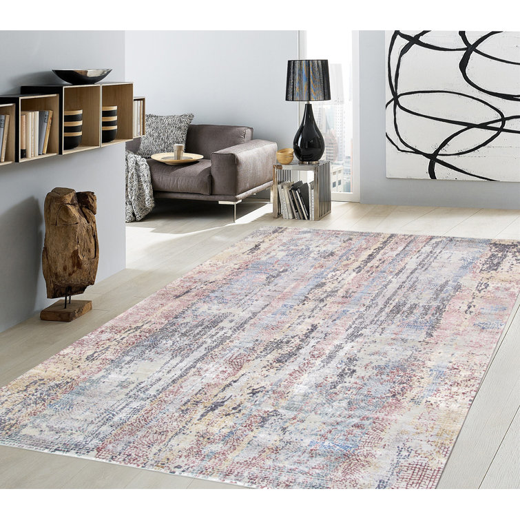 Elegance Ivory Hand-Knotted Silk & Wool 8'x10' Area Rug