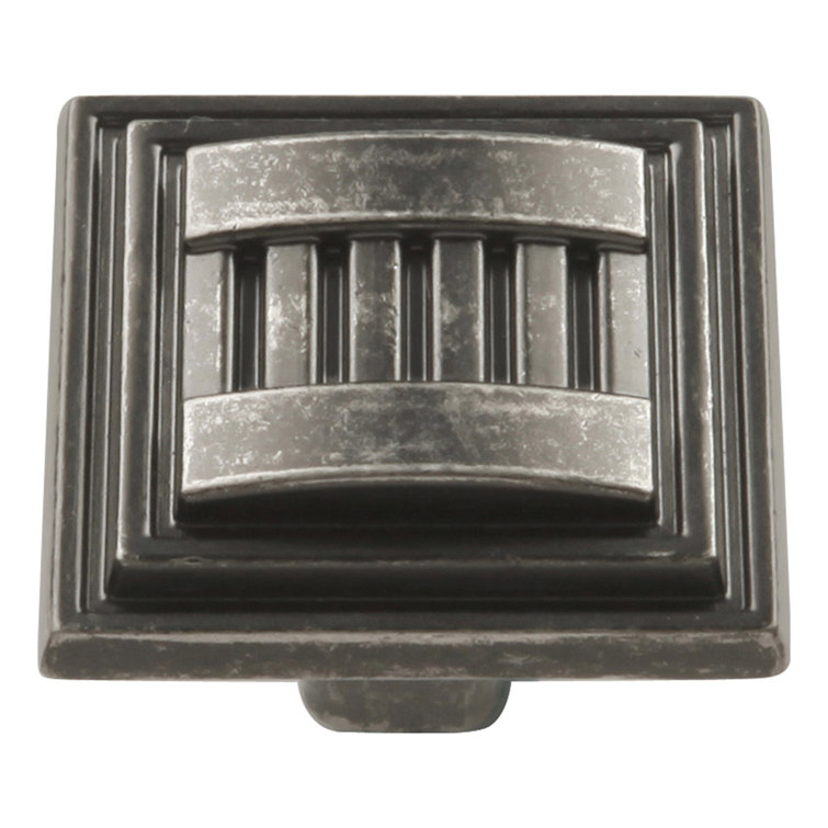 Sydney 1-5/16" Black Nickel Square Cabinet Knob
