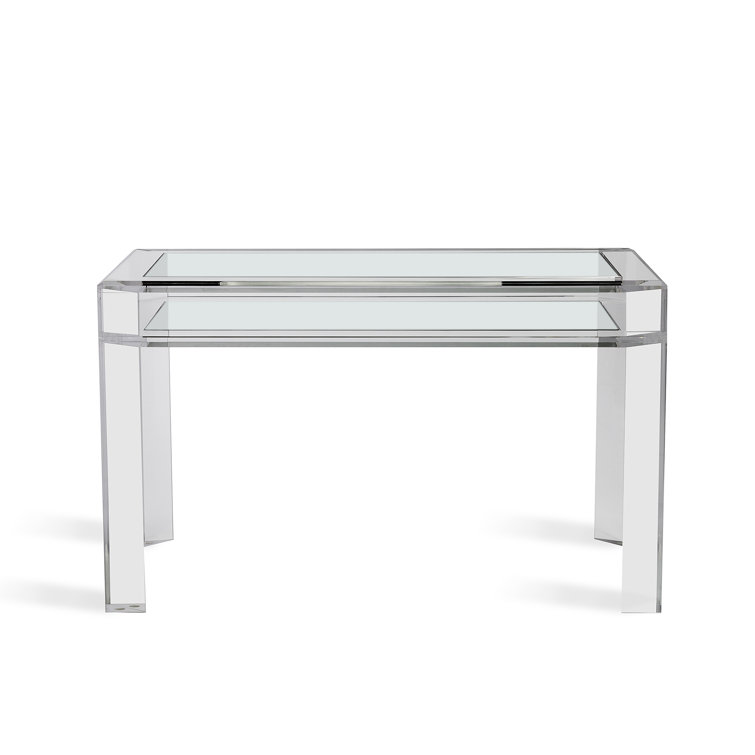 Surrey Clear Acrylic and Glass Writing Desk