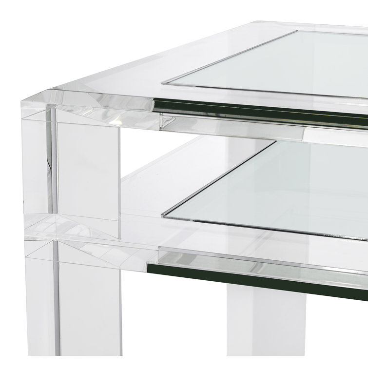 Surrey Clear Acrylic and Glass Writing Desk