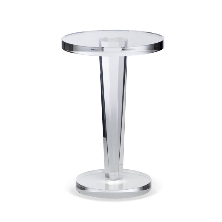 Liora 24" Round Clear Acrylic End Table