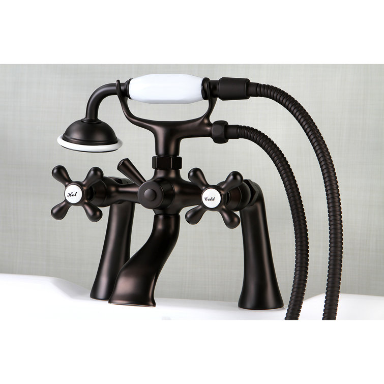 Oil Rubbed Bronze Clawfoot Tub Faucet with Hand Shower