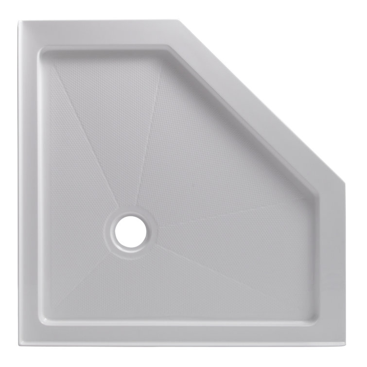 38'' White Acrylic Neo-Angle Shower Base